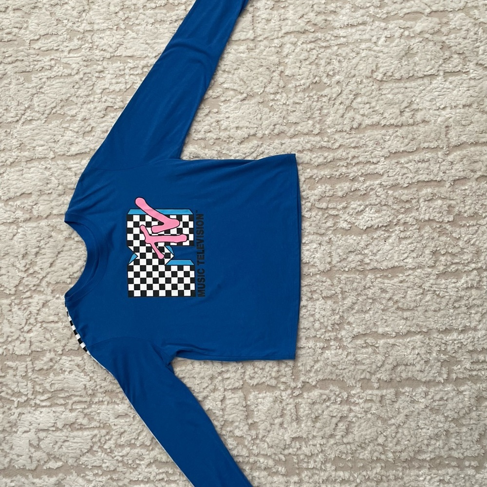 Blue Long Sleeve Kids Shirt